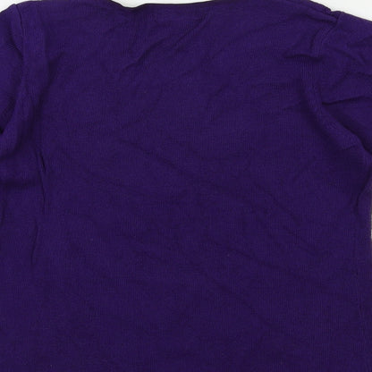 Berkertex Womens Purple  Knit Pullover Jumper Size 10