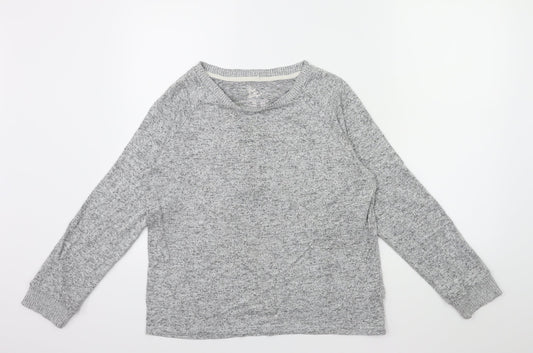 Love To Lounge Womens Grey   Pullover Sweatshirt Size 12