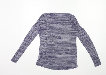 X Womens Blue   Pullover Jumper Size S  - Open Shoulder