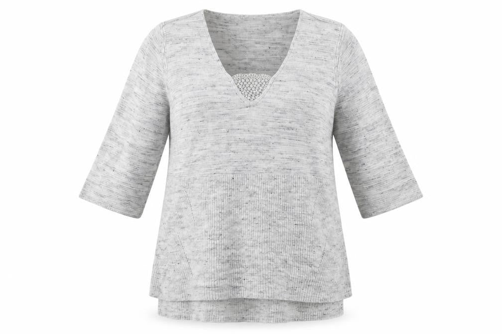 Marks & Spencer Womens Grey  Knit Pullover Jumper Size 14