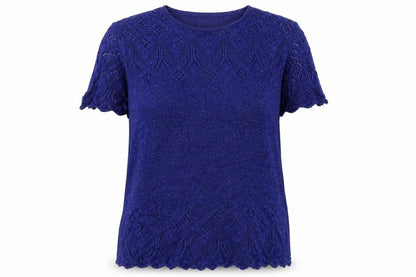 EWM Womens Blue  Knit Pullover Jumper Size 14