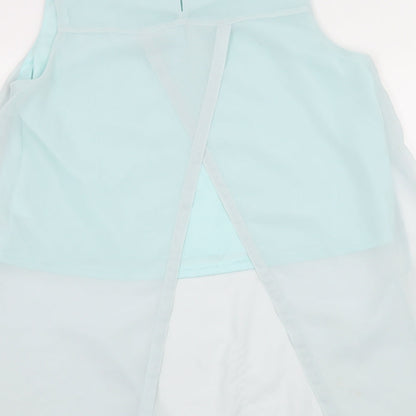 H&M Girls Blue  Chiffon Basic Blouse Size 14 Years