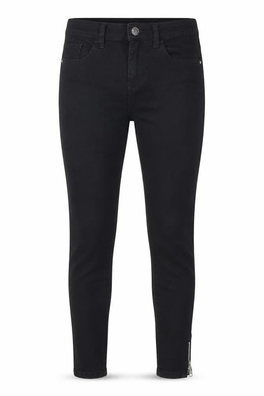 Denim & Co. Womens Black  Denim Skinny Jeans Size 6 L25 in