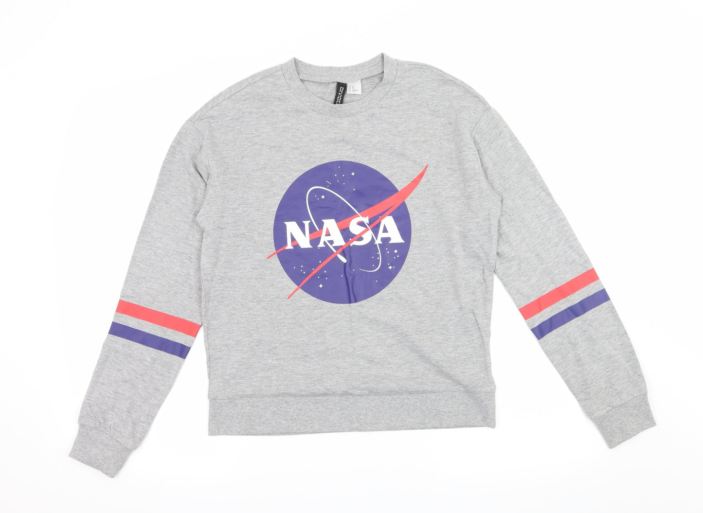 Divided by H&M Womens Grey  Jersey Pullover Sweatshirt Size XS  - NASA