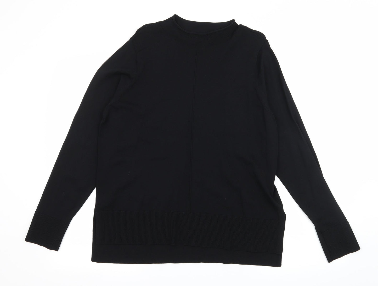 NEXT Womens Black  Knit Pullover Jumper Size 14