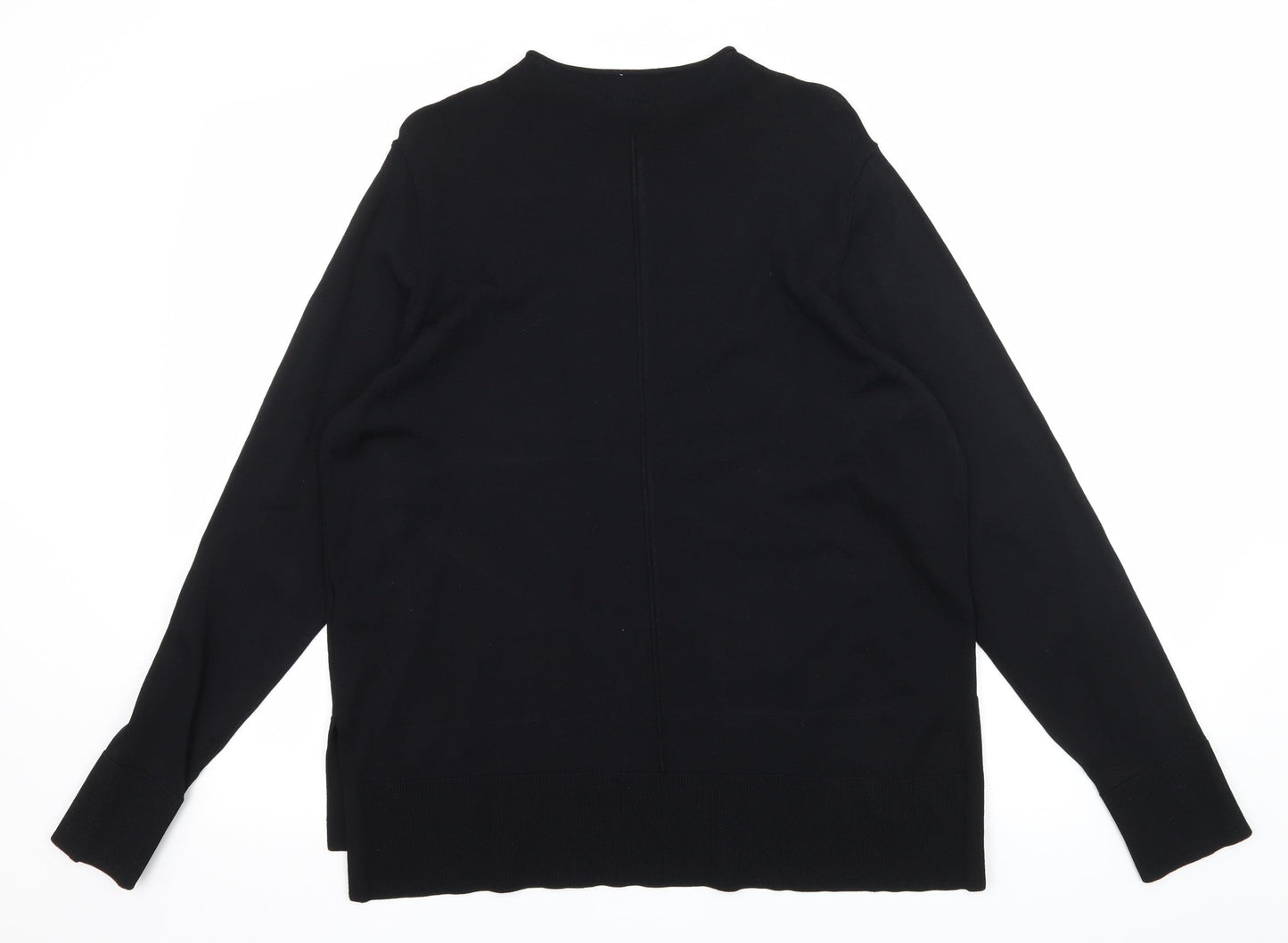NEXT Womens Black  Knit Pullover Jumper Size 14