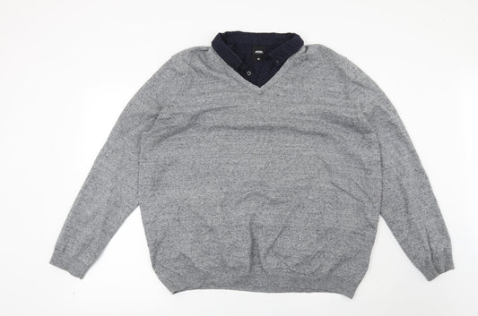 Burton Mens Grey   Pullover Jumper Size 2XL