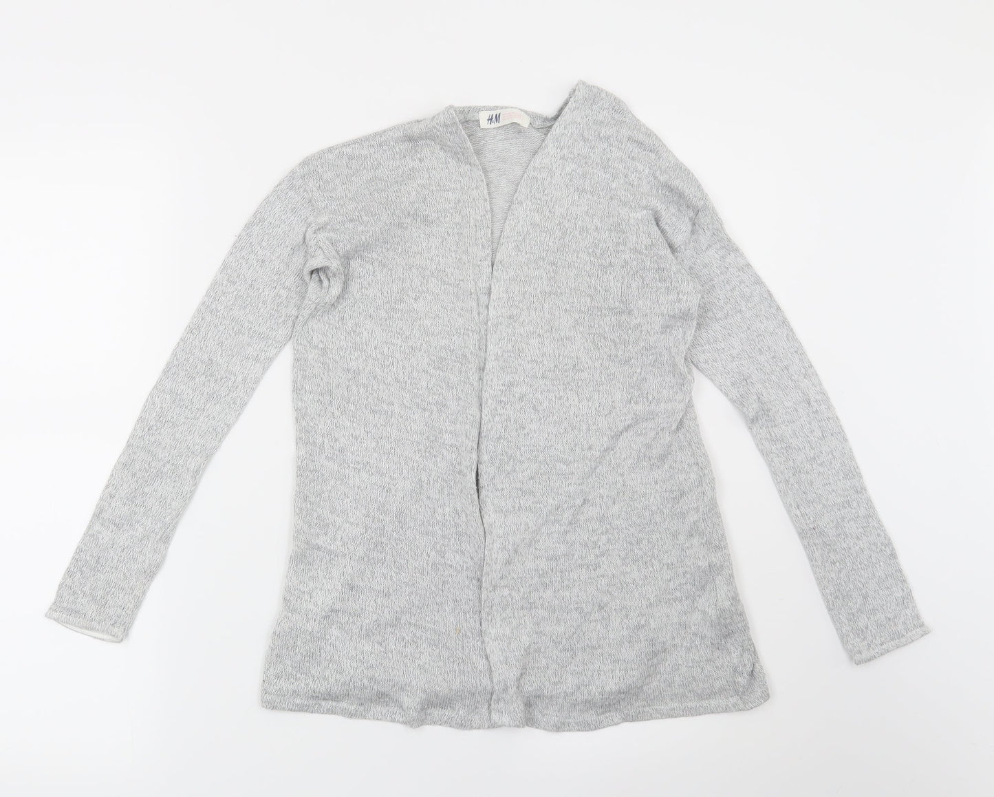H&M Girls Grey   Cardigan Jumper Size 11-12 Years