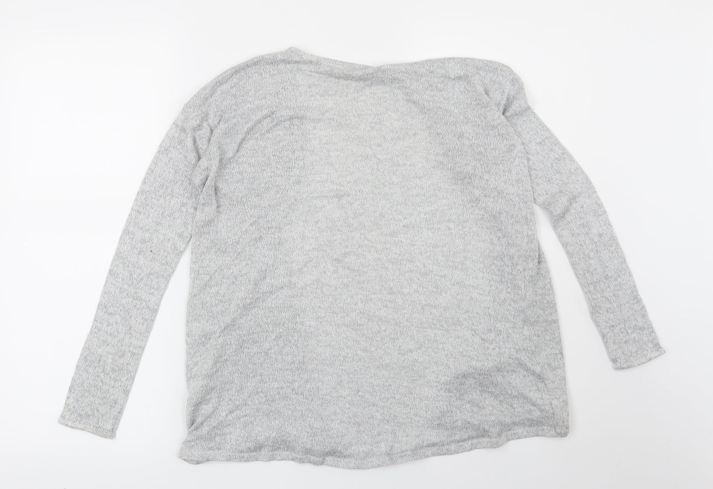 H&M Girls Grey   Cardigan Jumper Size 11-12 Years