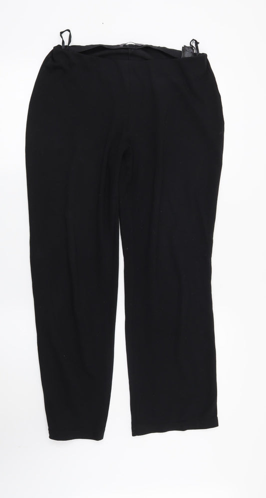 Marks and Spencer Womens Black   Trousers  Size 10 L27 in