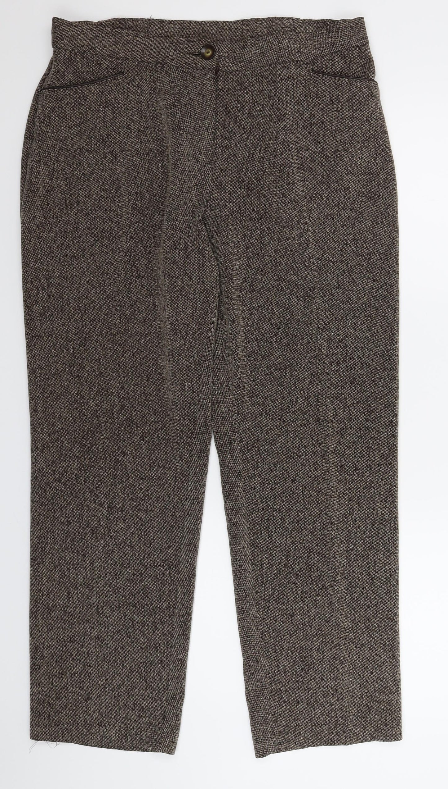 Marks and Spencer Womens Grey   Trousers  Size 14 L28 in