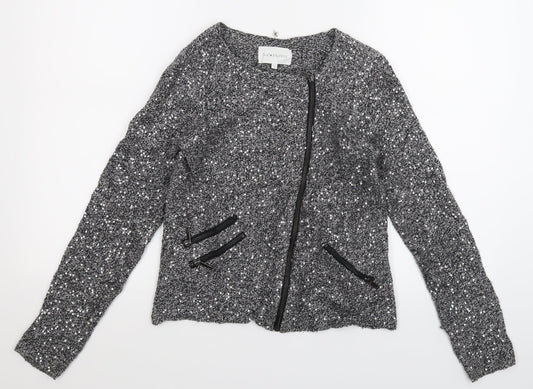 Sud Express Womens Grey  Knit Cardigan Jumper Size S