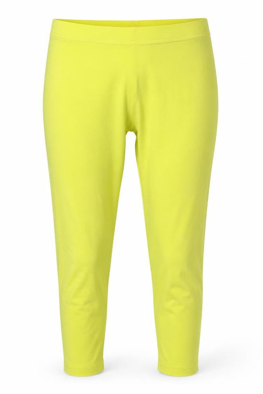 Papaya Womens Yellow   Compression Leggings Size 12 L17 in