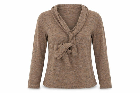 Backdrop Womens Grey  Knit Pullover Jumper Size S