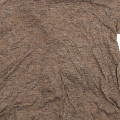 Backdrop Womens Grey  Knit Pullover Jumper Size S