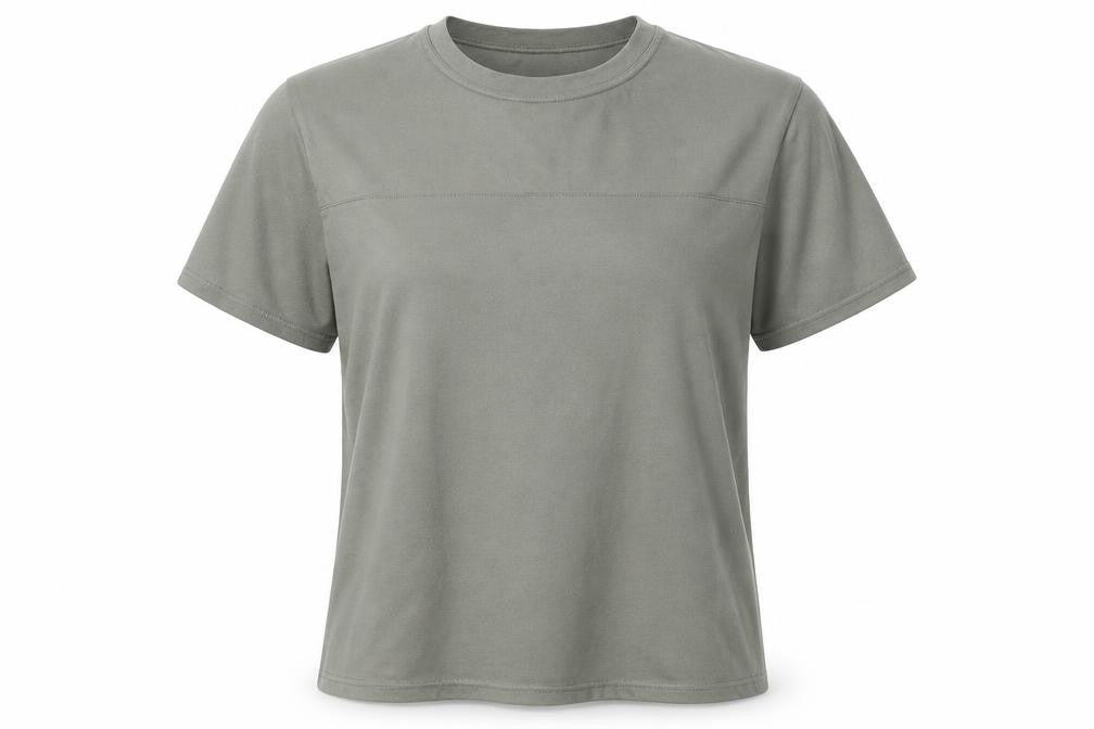 Baziic Womens Green   Basic T-Shirt One Size