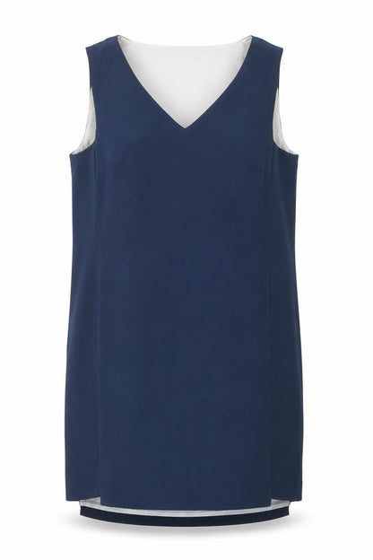 Front view of Vera Moda women’s blue striped shift, size L