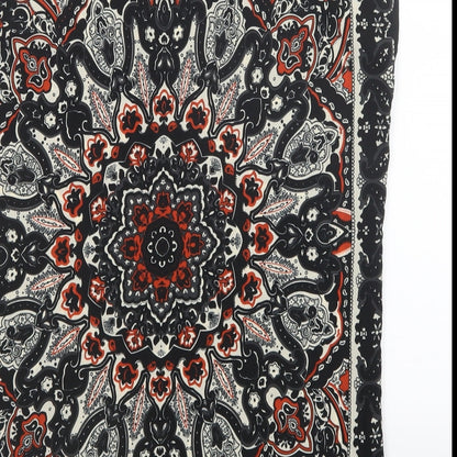 Select Womens Black Paisley  Basic Blouse Size 6