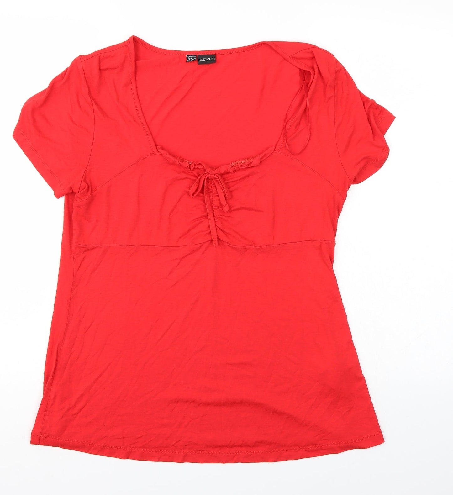 Body Flirt Womens Red   Tunic Blouse Size M