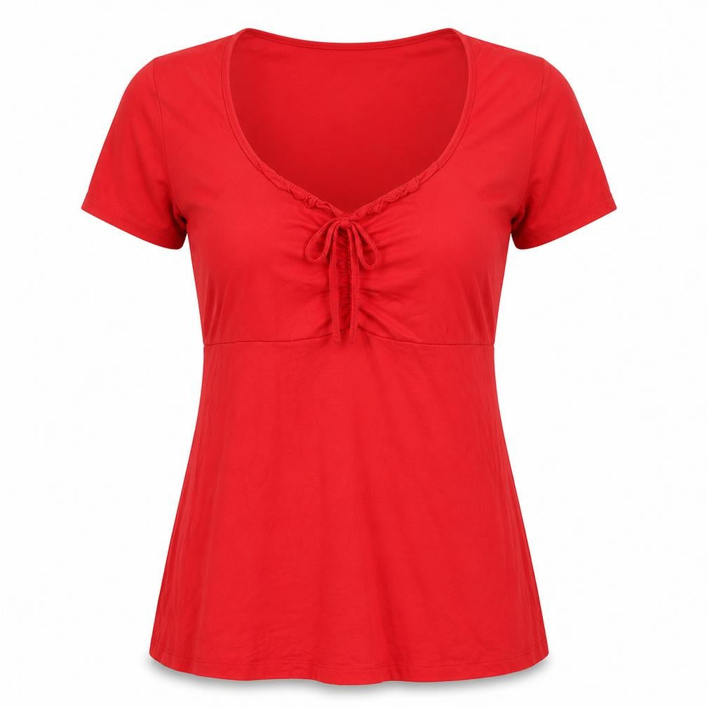 Body Flirt Womens Red   Tunic Blouse Size M
