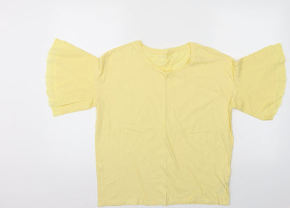 Next Womens Yellow   Basic Blouse Size 8