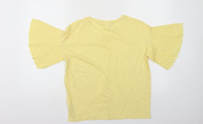 Next Womens Yellow   Basic Blouse Size 8