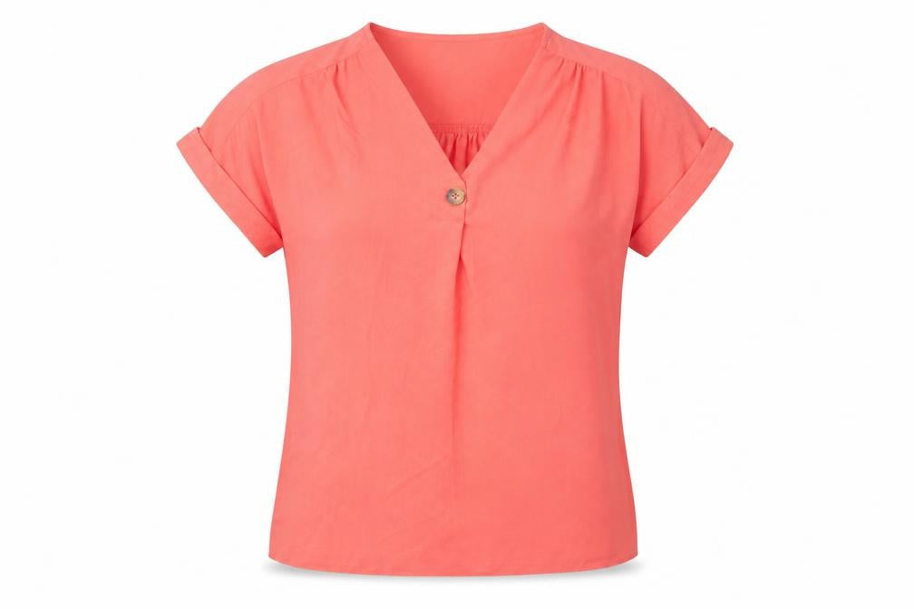 Nutmeg Womens Pink   Basic Blouse Size 10