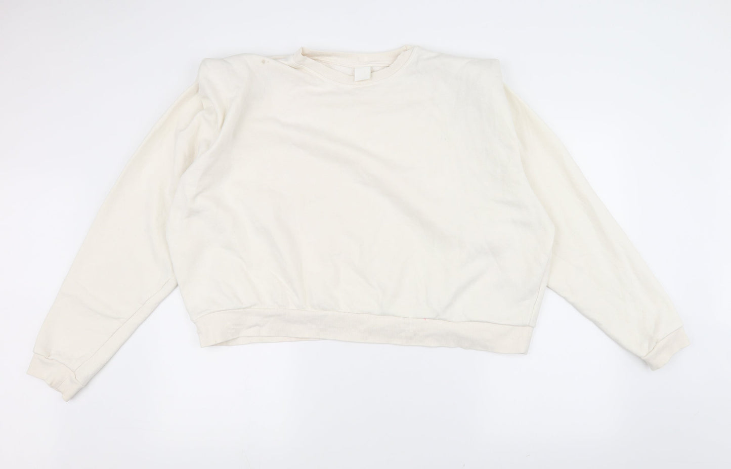 H&M Womens White   Pullover Jumper Size XL
