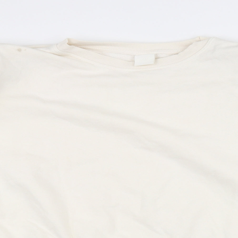 H&M Womens White   Pullover Jumper Size XL