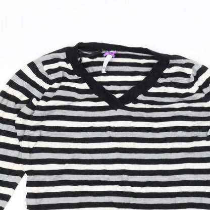 BHS Womens Blue Striped  Pullover Jumper Size 10