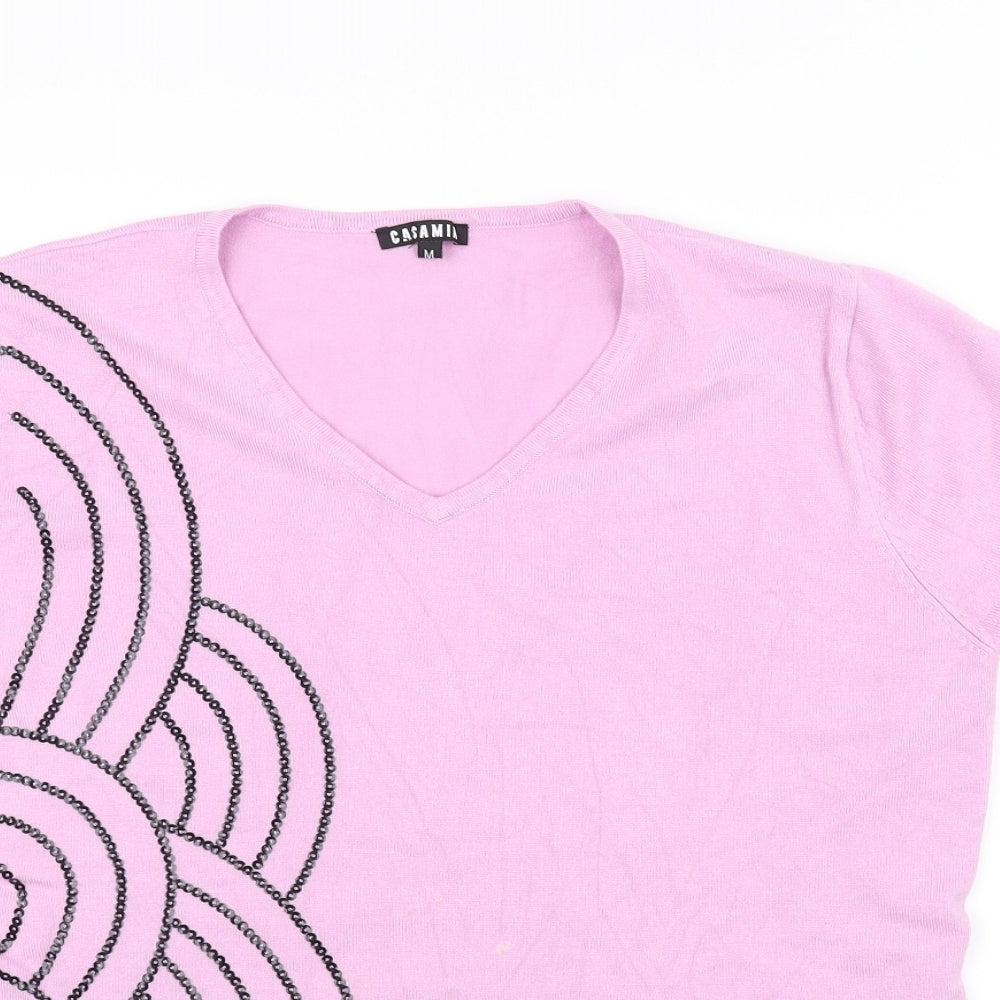 casamia Womens Pink   Basic T-Shirt Size M