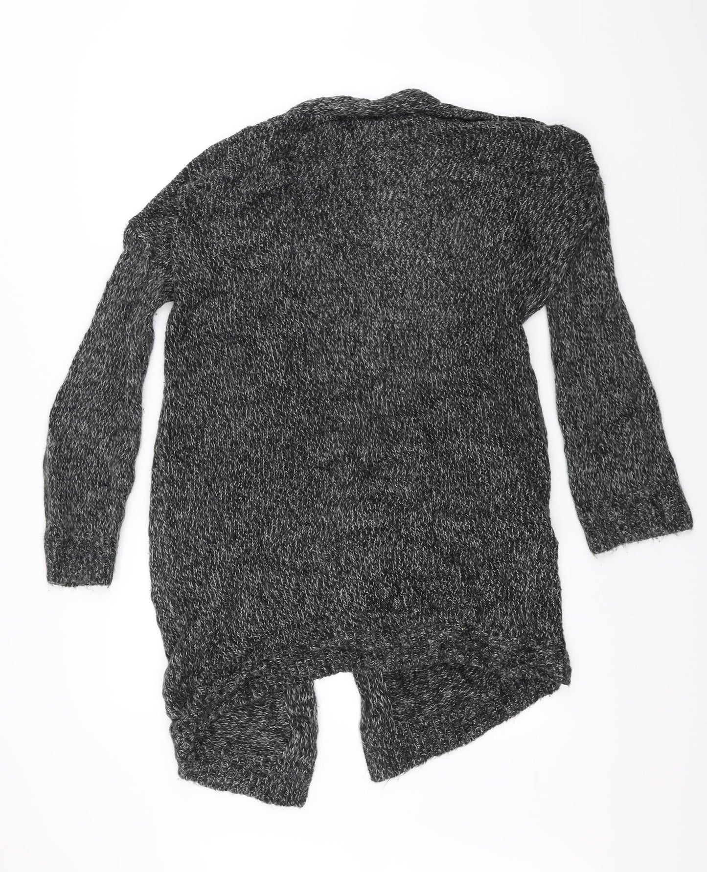 H&M Womens Grey  Knit Jacket Coatigan Size XS