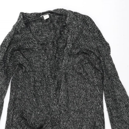 Preloved H&M Womens Grey  Knit Jacket Coatigan Size XS - Detail