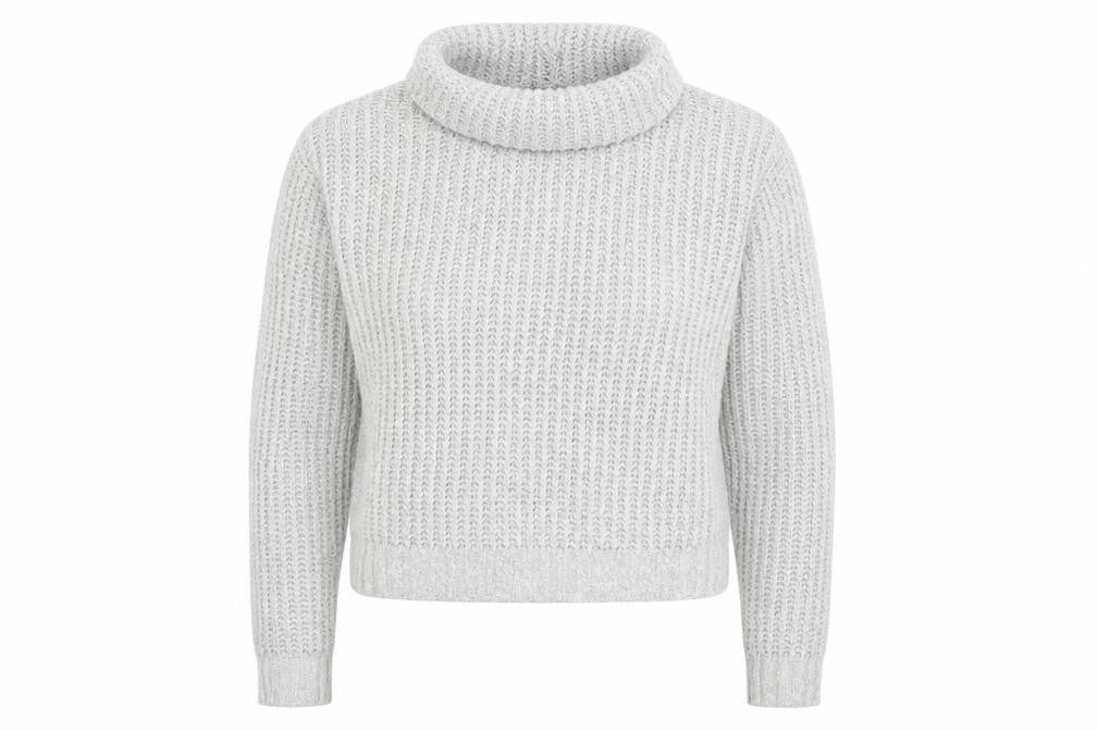 Boohoo Womens Grey  Knit Pullover Jumper Size M