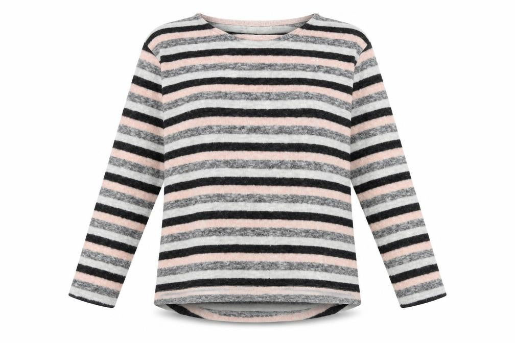 Sfera Womens Pink Striped  Pullover Jumper Size M