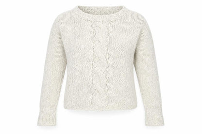 District Womens White  Knit Pullover Jumper Size 14