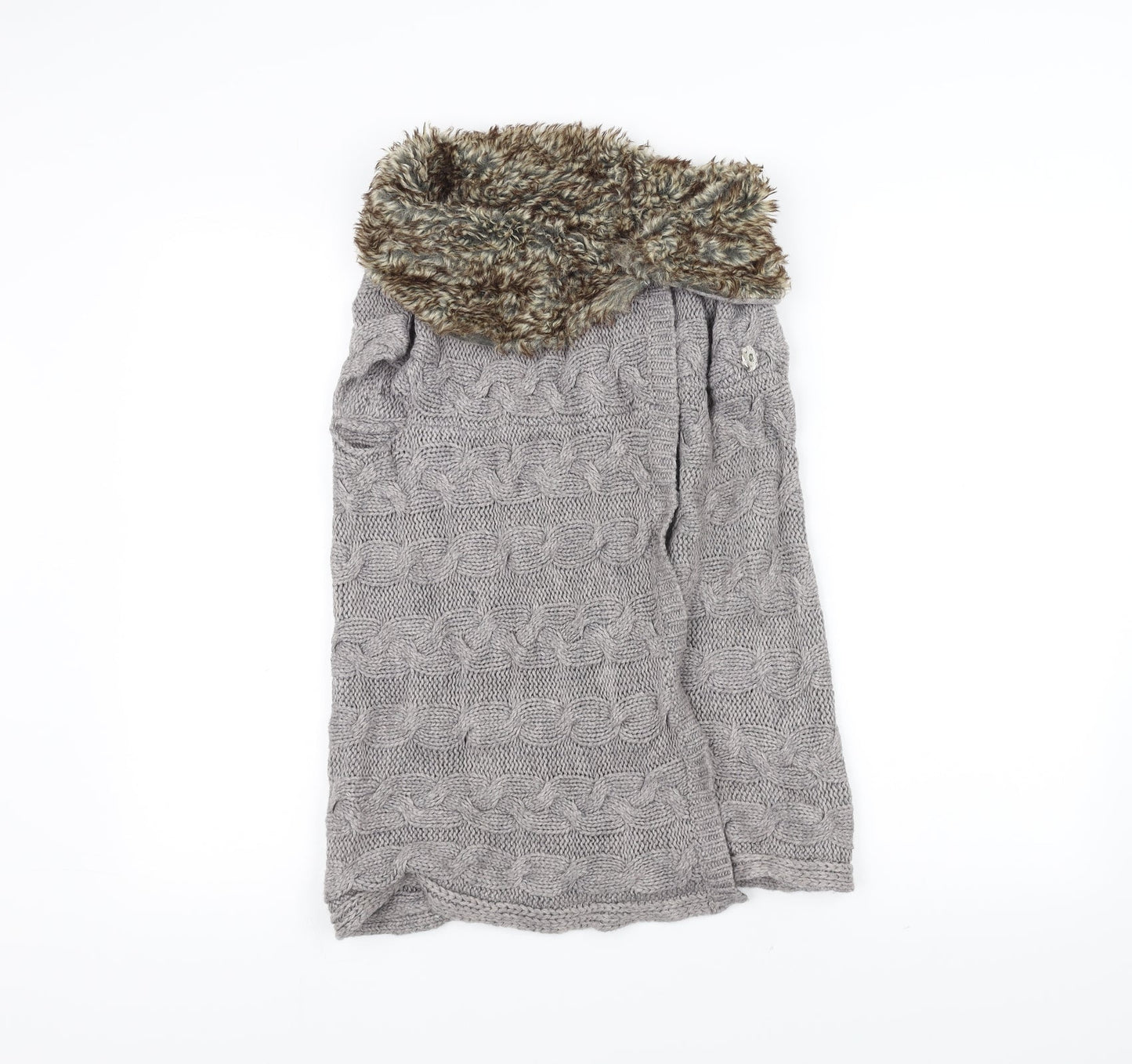 Zara Womens Grey  Knit Jacket  Size S