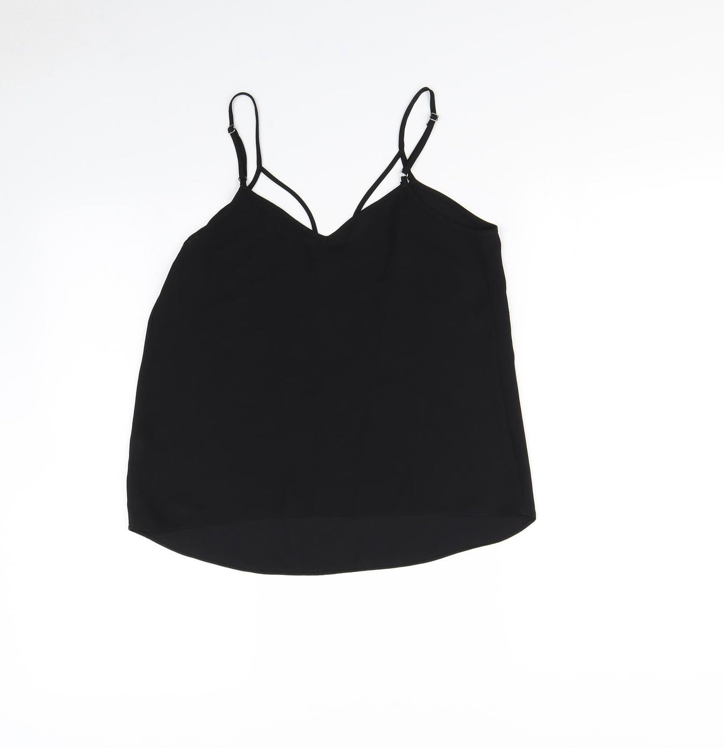 River Island Womens Black   Basic Tank Size 8