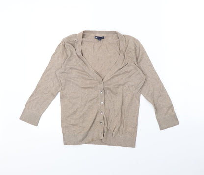 Preloved Gap Womens Brown   Cardigan Jumper Size XS - Front