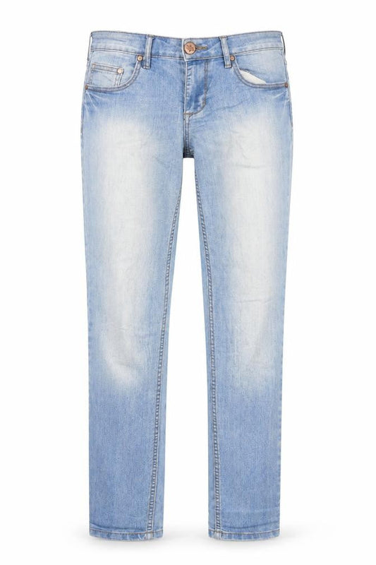 Janina Womens Blue  Denim Straight Jeans Size 38 in L31 in