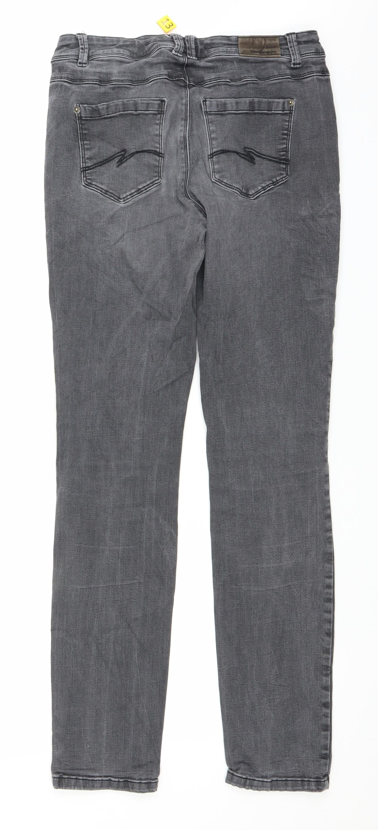 Street One Womens Grey  Denim Straight Jeans Size 29 in L30 in