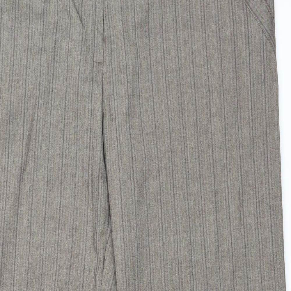 Dorothy Perkins Womens Brown Striped  Trousers  Size 18 L30 in