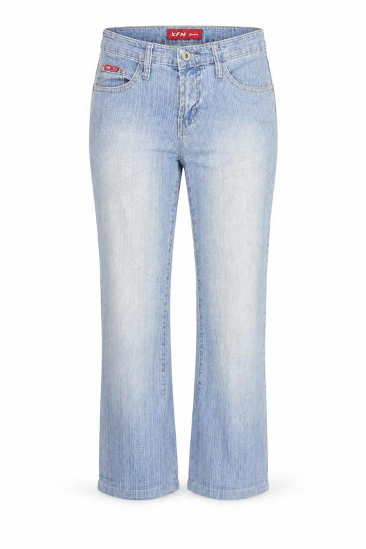 XFN Womens Blue  Denim Straight Jeans Size M L22.5 in