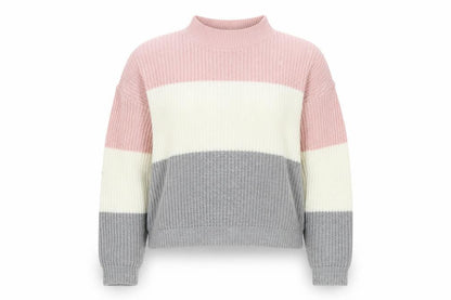 Select Womens Grey Striped  Pullover Jumper Size 8