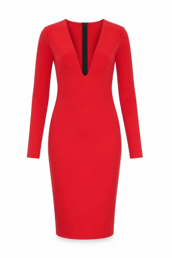 Missguided Womens Red   Bodycon  Size 8