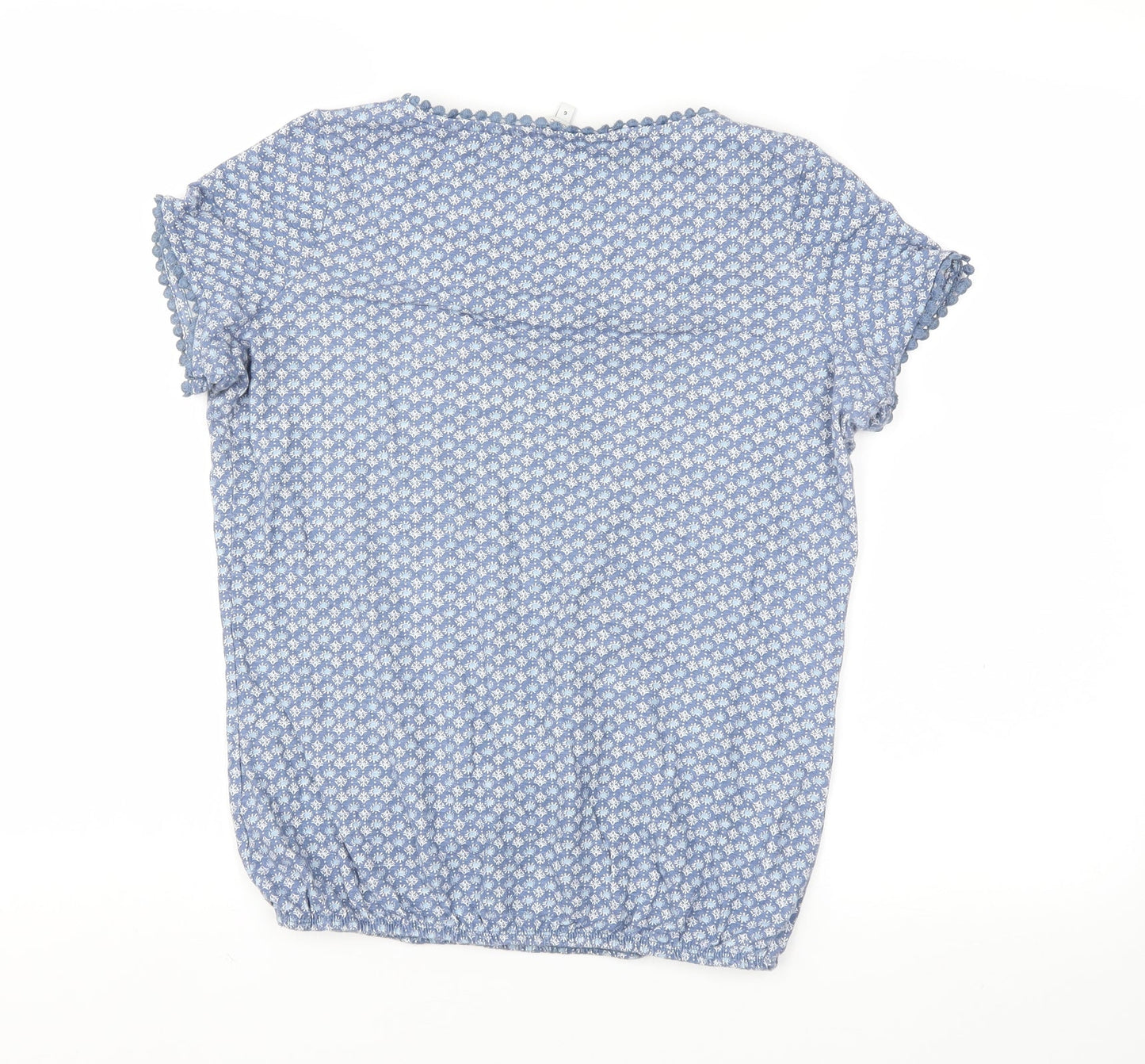 next  Womens Blue Floral  Basic T-Shirt Size 6