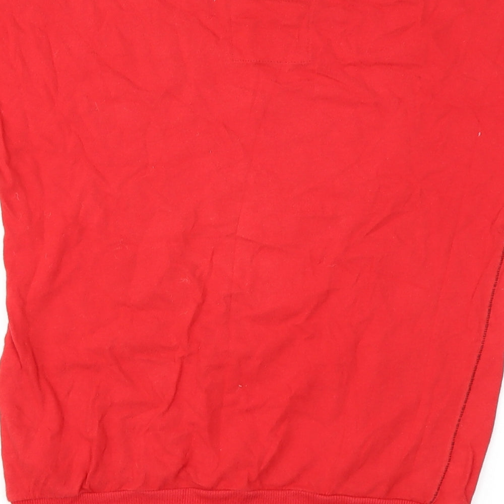 Sammy Girls Red   Basic T-Shirt Size 10-11 Years