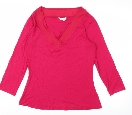 Debehams Womens Pink   Basic T-Shirt Size 12