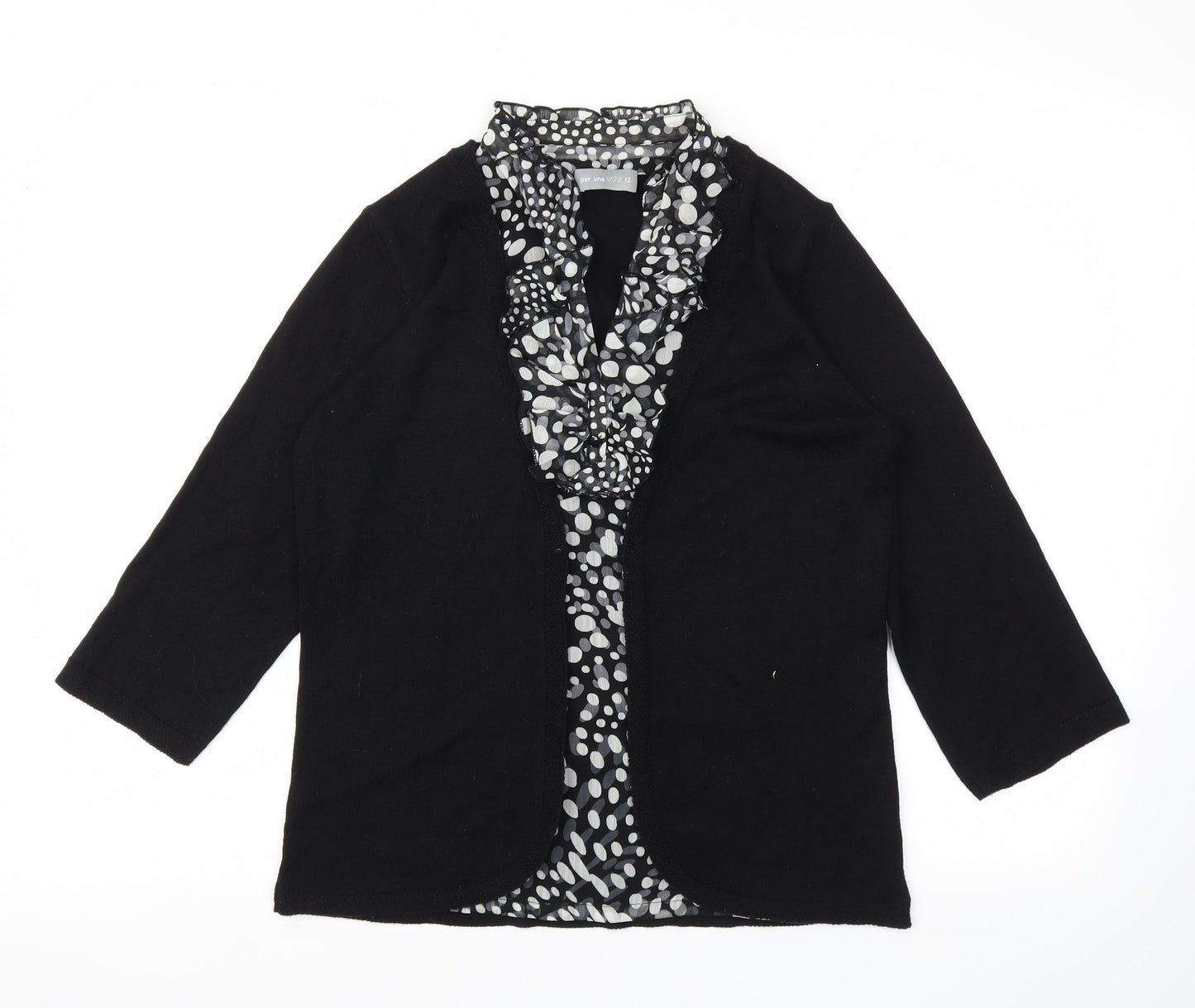 m&s Womens Black   Basic T-Shirt Size 12