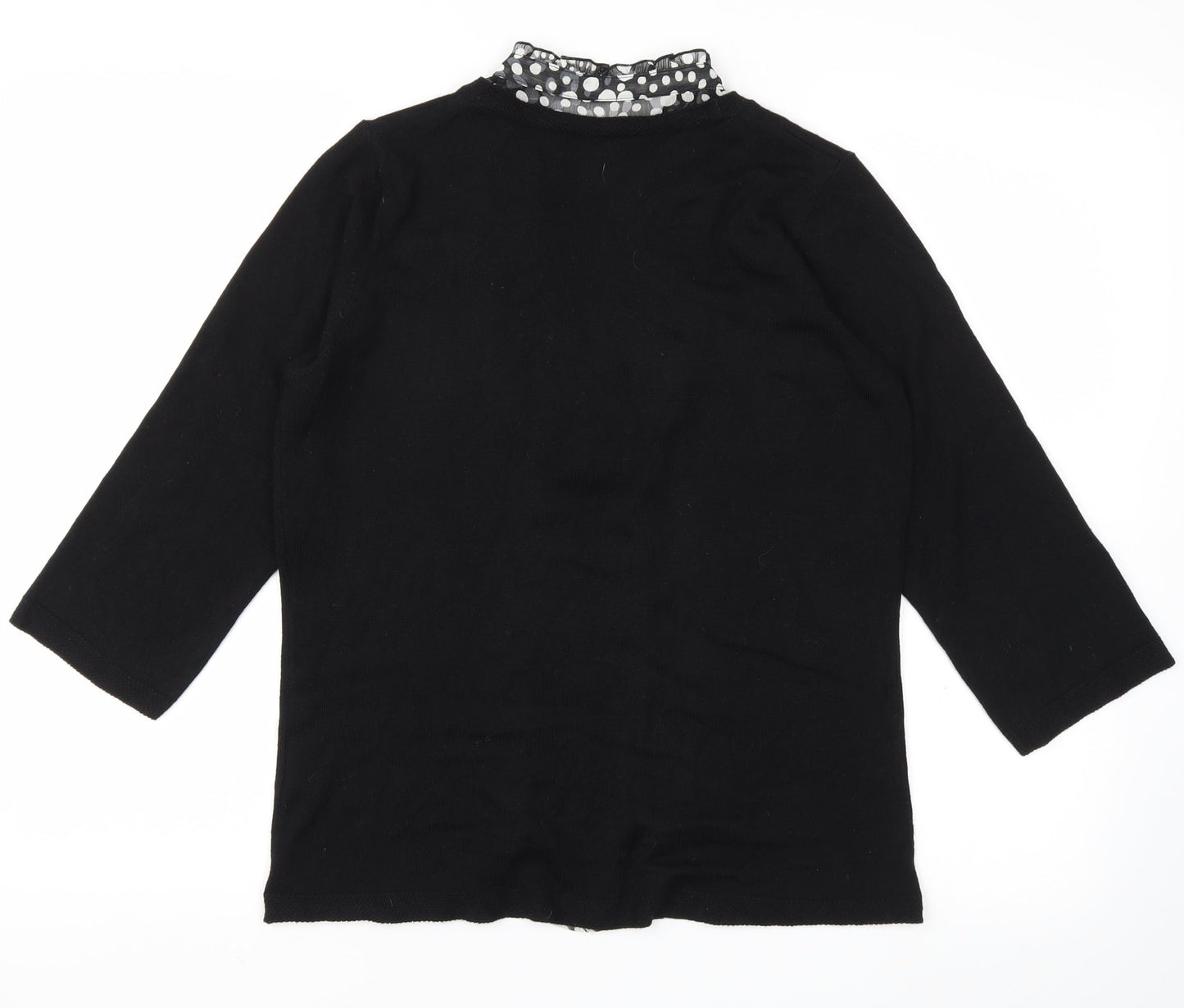 m&s Womens Black   Basic T-Shirt Size 12